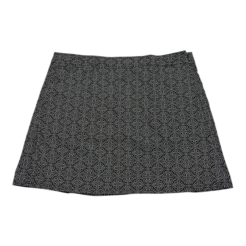 RIP SKIRT HAWAII Black Pearl Batik Geometric Wrap Skirt, Length 2, Size XXL